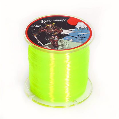 Linha de pesca de nylon monofilamento premium Sougayilang 4X, 500 m/546 jardas,