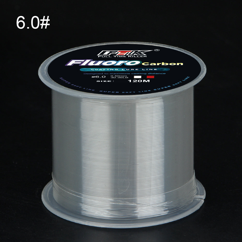 Linha de pesca de carpa monofilamento de nylon com revestimento de microfluorcar