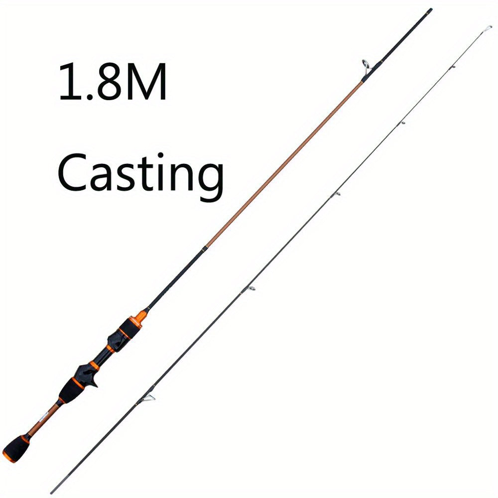 Vara de pesca giratória Skmially Carbon Ul 70,87 polegadas 1,68 m 0,8-5 g Vara de pesca giratória ultraleve para fundição Acessórios para pesca Vara de pesca