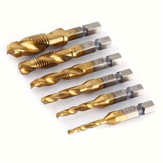 Conjunto de brocas de titânio, Conjunto de 6 brocas combinadas