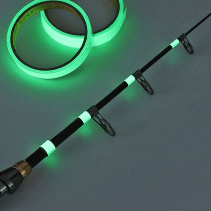 rolo de fita luminoso para vara de pesca aumenta sua visibilidade