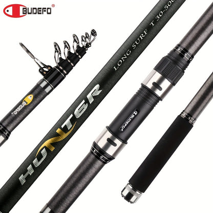 Vara de pesca telescópica BUDEFO Surf Spinning, ideal para  viagem