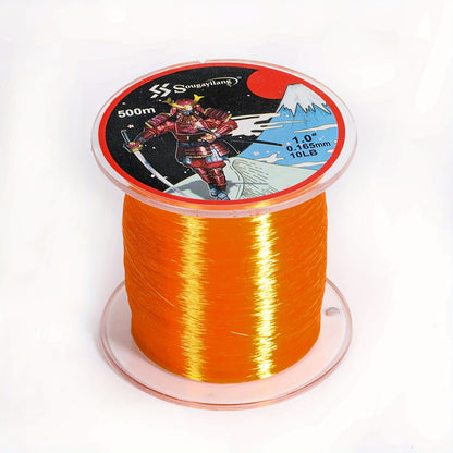 Linha de pesca de nylon monofilamento premium Sougayilang 4X, 500 m/546 jardas,