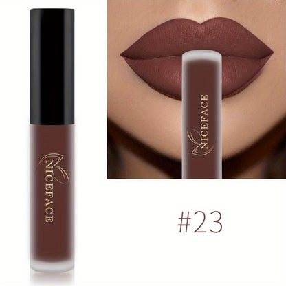 20 cores de batom matte altamente pigmentado.
