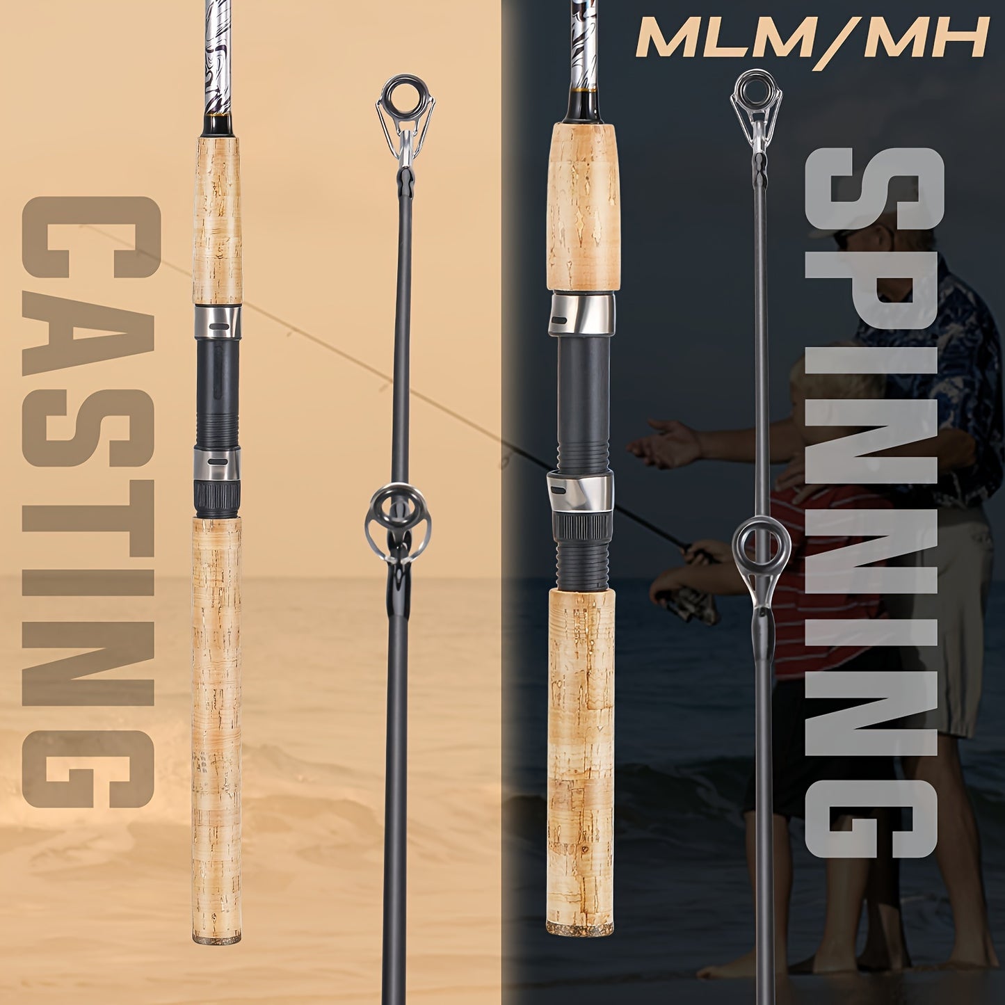 Varas de Pesca Spinning e Casting