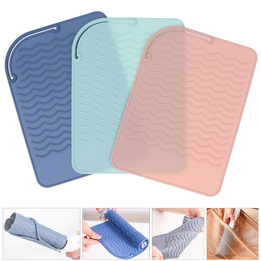 Tapete de silicone premium resistente ao calor para organiza ferramentas de cabelo para modelar sem esforço  Ideal para alisadores de cabelo, chapinhas