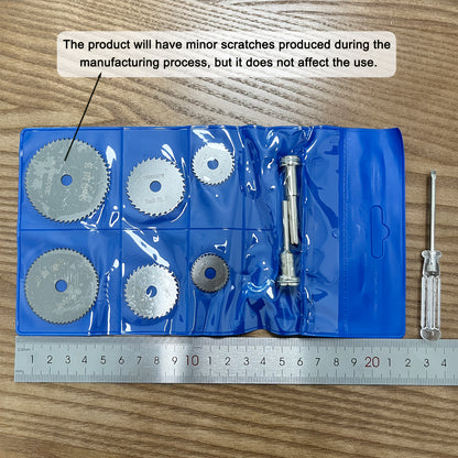conjunto de 9 peças de rodas de corte para brocas e ferramentas rotativas, lâminas de serra 1/8 ,1/4para ferramentas rotativas, 6 peças de lâminas de corte