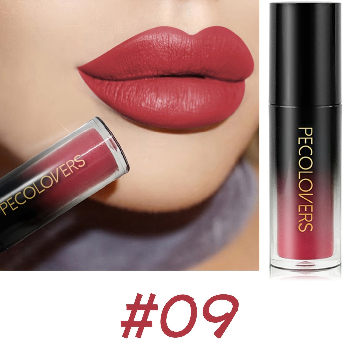 Maquiagem labial, 18 cores, brilho labial super matte,  longa duraçao.