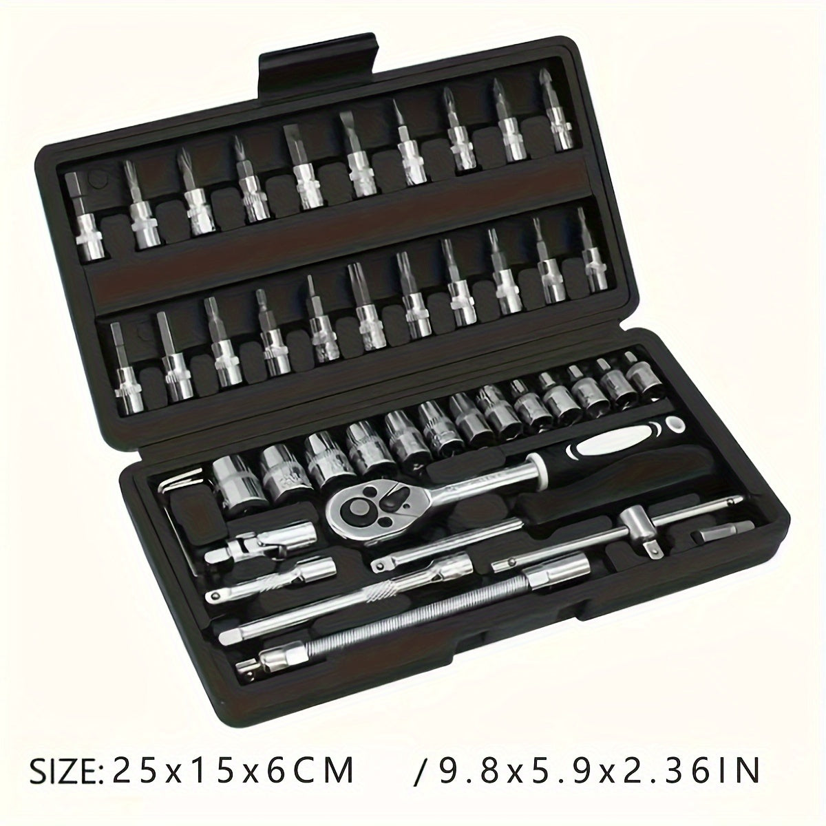 Kit de ferramentas mecânicas automotivas, Chave catraca de alta qualidade.