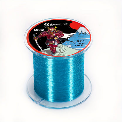 Linha de pesca de nylon monofilamento premium Sougayilang 4X, 500 m/546 jardas,