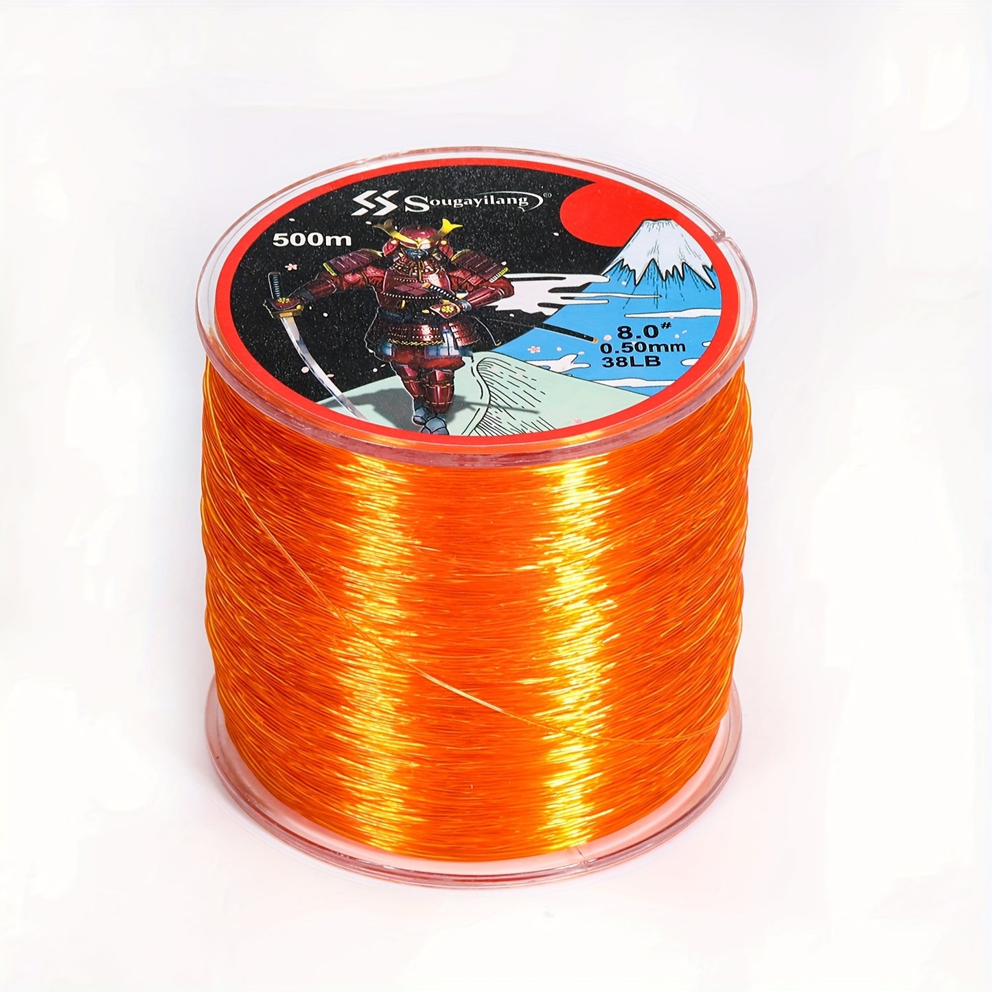 Linha de pesca de nylon monofilamento premium Sougayilang 4X, 500 m/546 jardas,