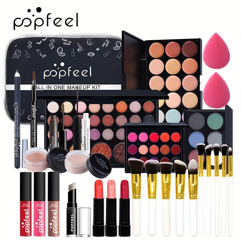 Kit completo de maquiagem para presente.