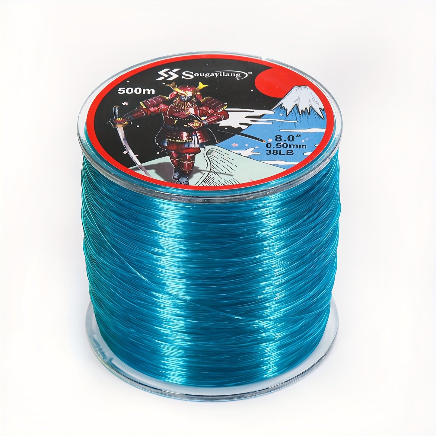 Linha de pesca de nylon monofilamento premium Sougayilang 4X, 500 m/546 jardas,