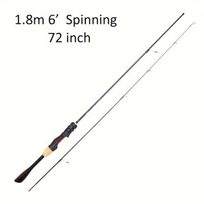 Vara de pesca ultraleve para pesca de crappie com cabo cônico