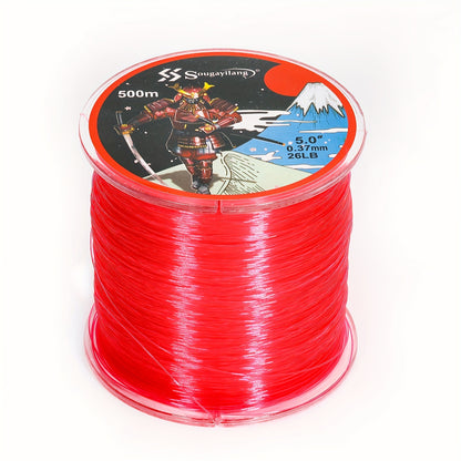 Linha de pesca de nylon monofilamento premium Sougayilang 4X, 500 m/546 jardas,