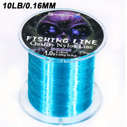 Linha de pesca de nylon ultradurável de 547 jardas/500 m da Sougayilang