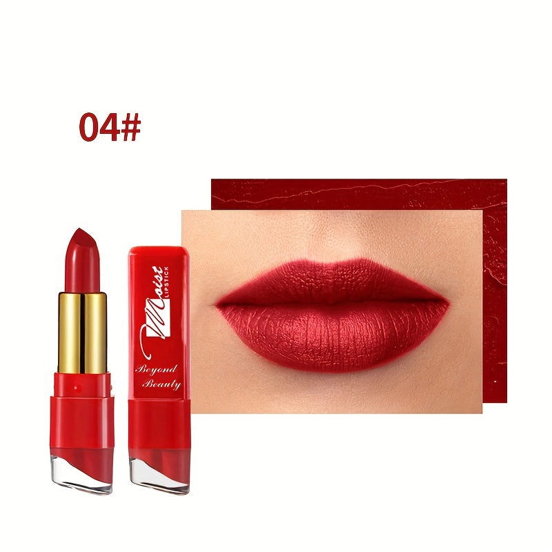 Conjunto de 12 cores de batom cremoso e hidratante.