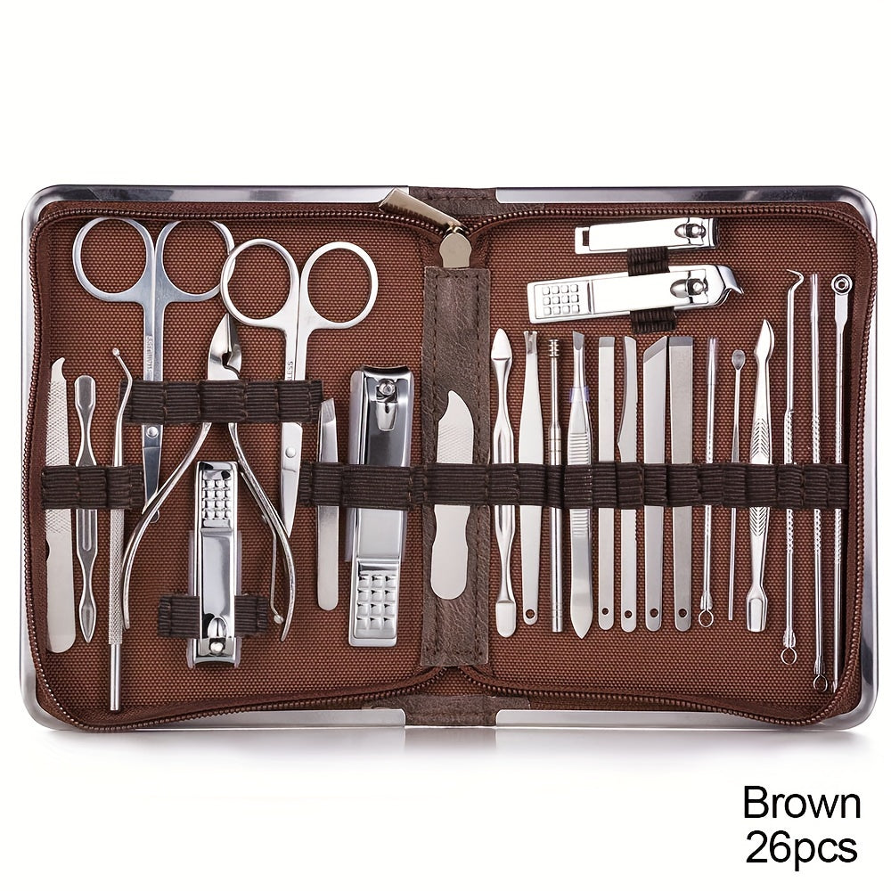 Conjunto de cortador de unhas com 11/26 peças Conjunto de manicure