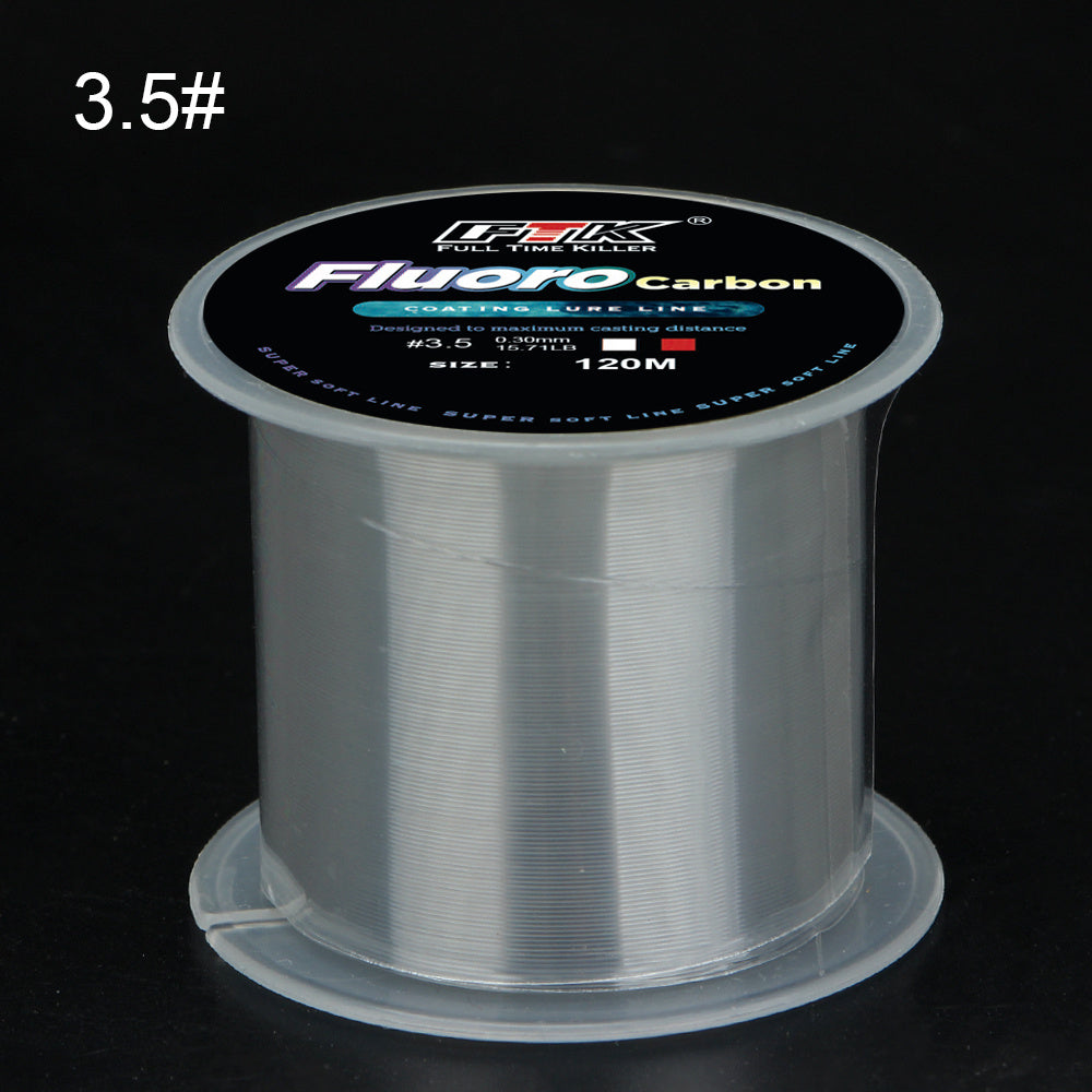 Linha de pesca de carpa monofilamento de nylon com revestimento de microfluorcar