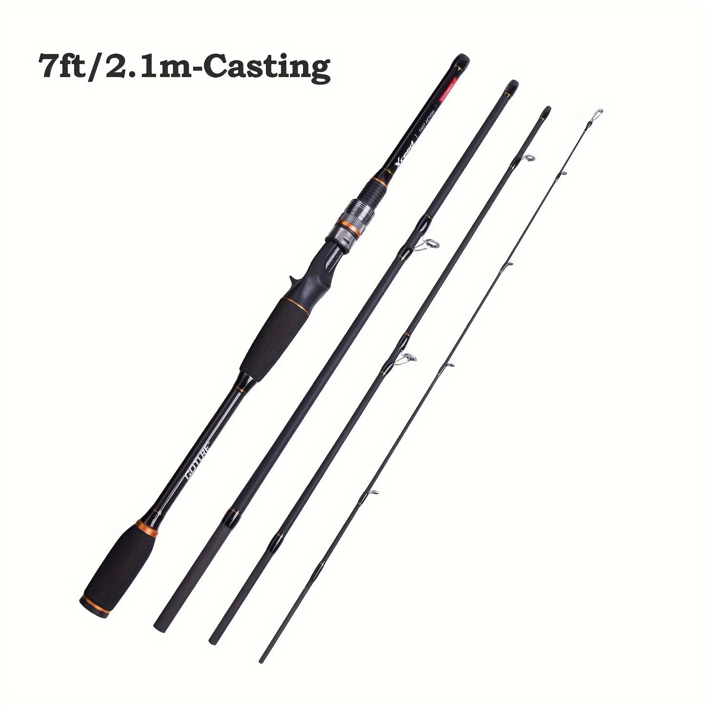 Vara de pesca Goture Xceed de carbono para spinning/casting de 1,98 m a 3,6 m/6,6...