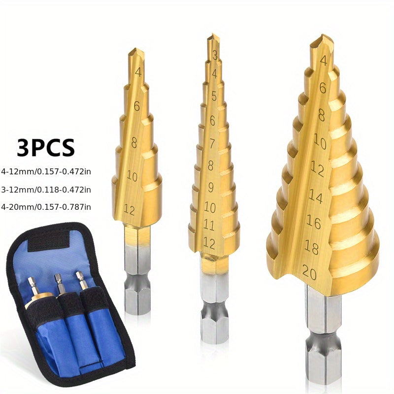 Aumente seu poder de perfuração com este conjunto de brocas escalonadas