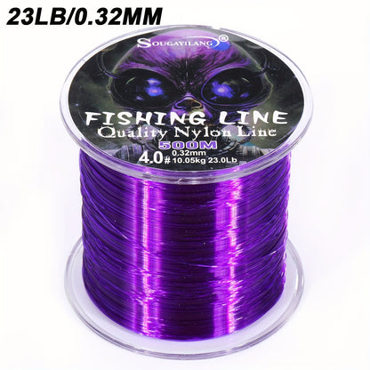 Linha de pesca de nylon ultradurável de 547 jardas/500 m da Sougayilang