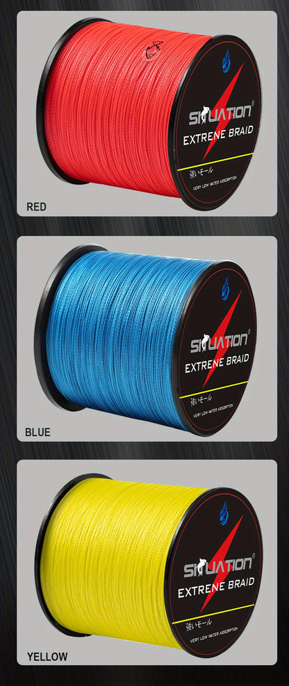 Linha de pesca resistente e suave de 500 m/1640 pés, linha trançada