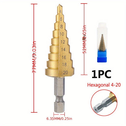 Aumente seu poder de perfuração com este conjunto de brocas escalonadas