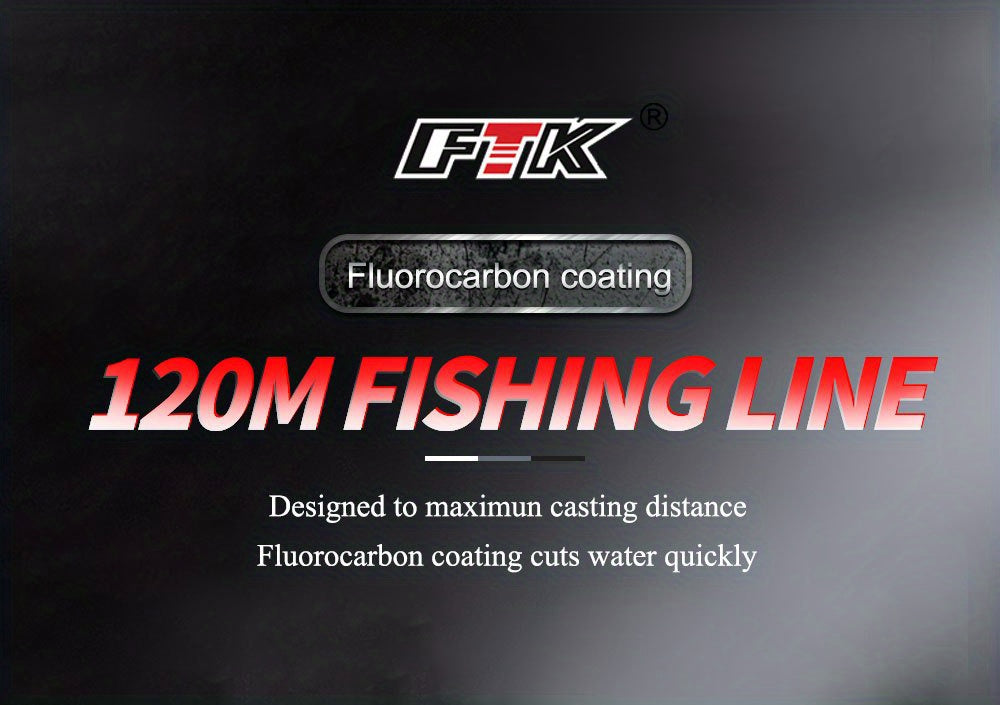 Linha de pesca de carpa monofilamento de nylon com revestimento de microfluorcar