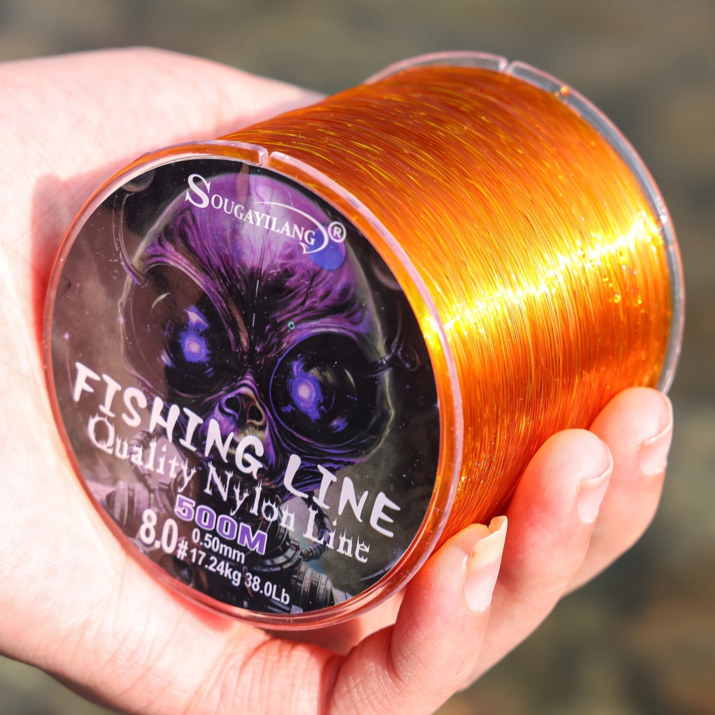 Linha de pesca de nylon ultradurável de 547 jardas/500 m da Sougayilang