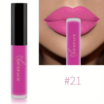 20 cores de batom matte altamente pigmentado.