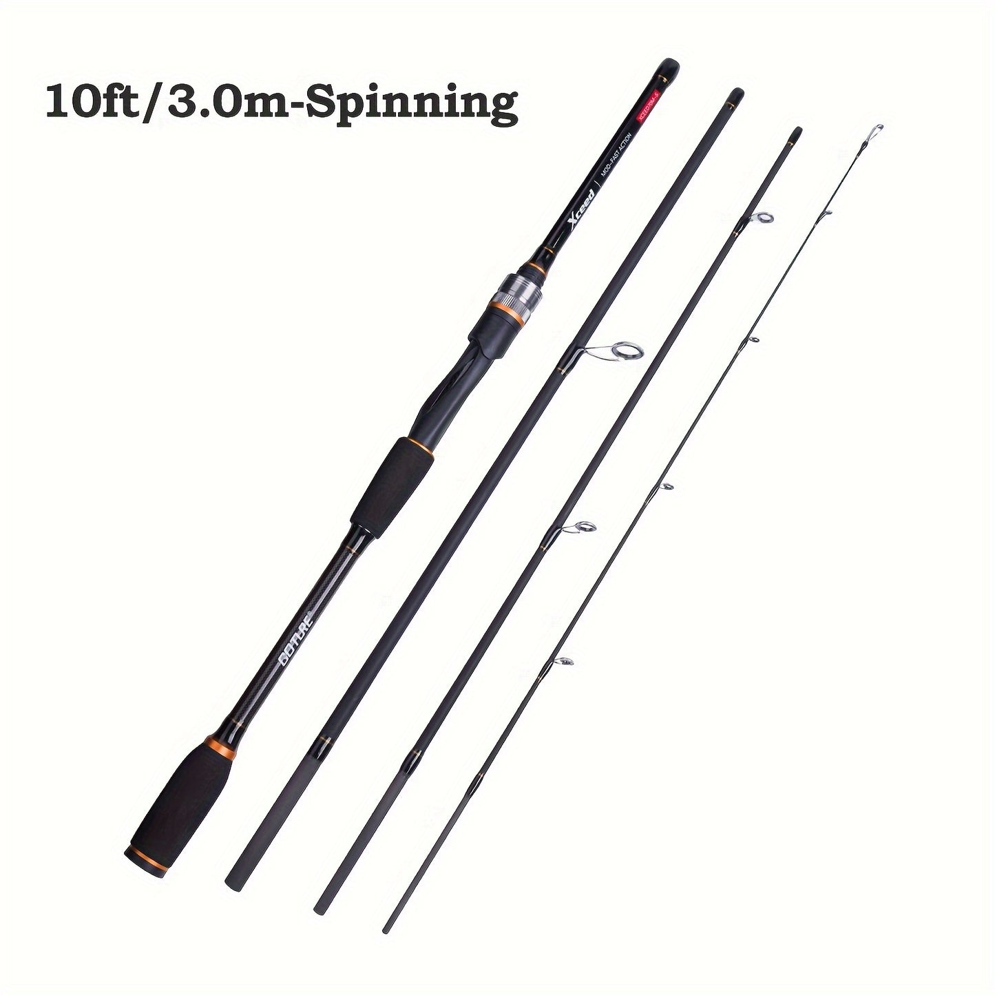 Vara de pesca Goture Xceed de carbono para spinning/casting de 1,98 m a 3,6 m/6,6...