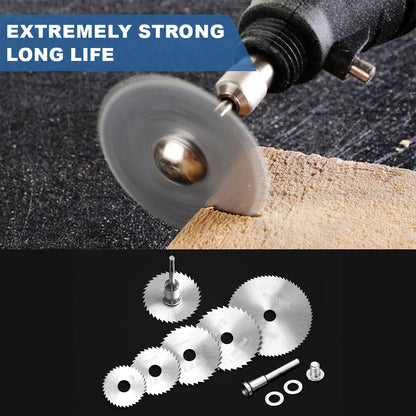 conjunto de 9 peças de rodas de corte para brocas e ferramentas rotativas, lâminas de serra 1/8 ,1/4para ferramentas rotativas, 6 peças de lâminas de corte