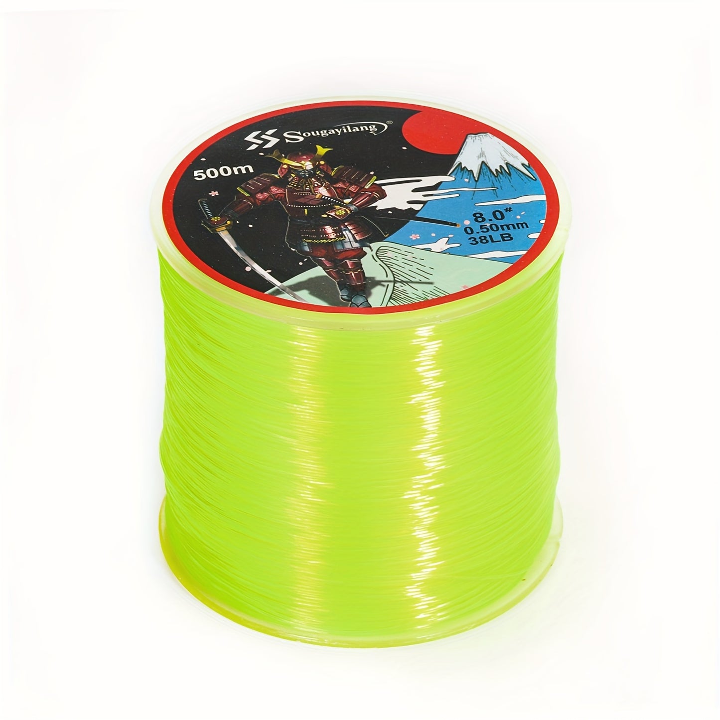 Linha de pesca de nylon monofilamento premium Sougayilang 4X, 500 m/546 jardas,