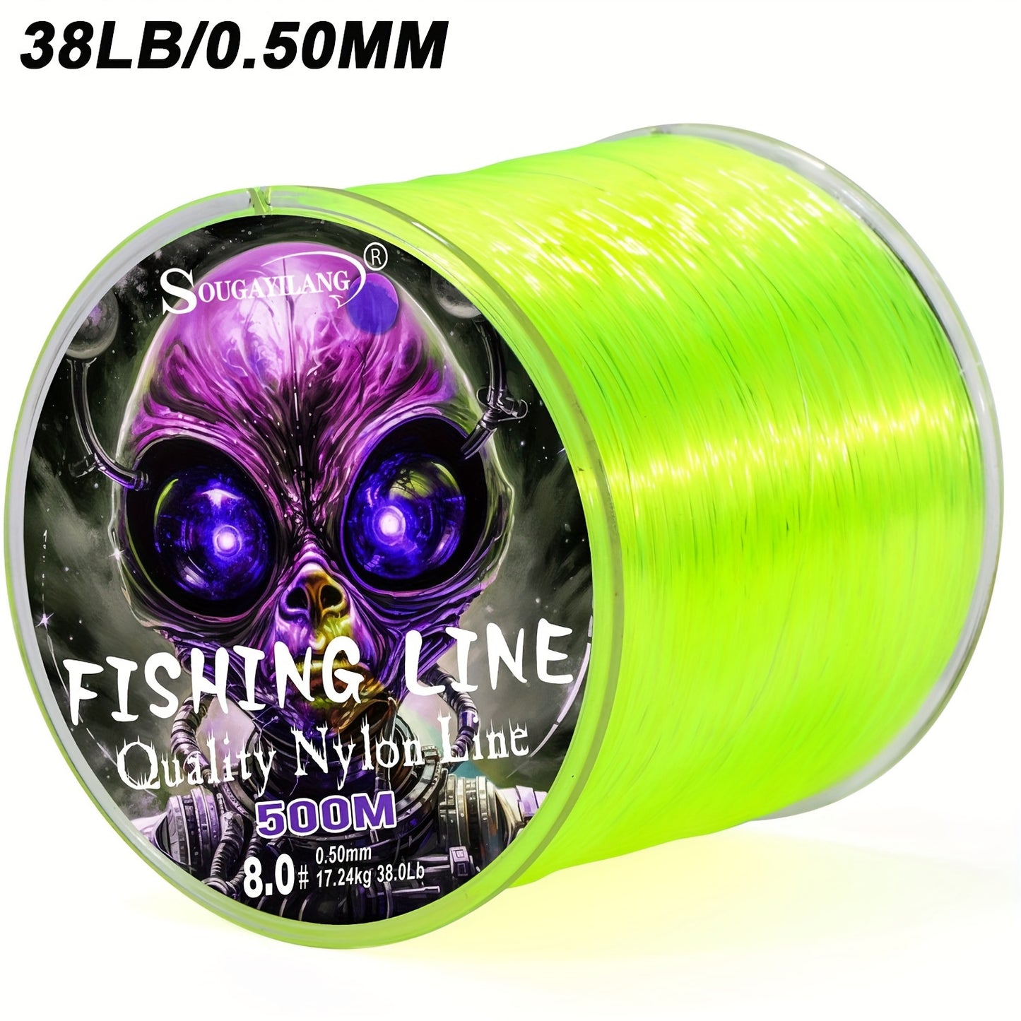 Linha de pesca de nylon ultradurável de 547 jardas/500 m da Sougayilang