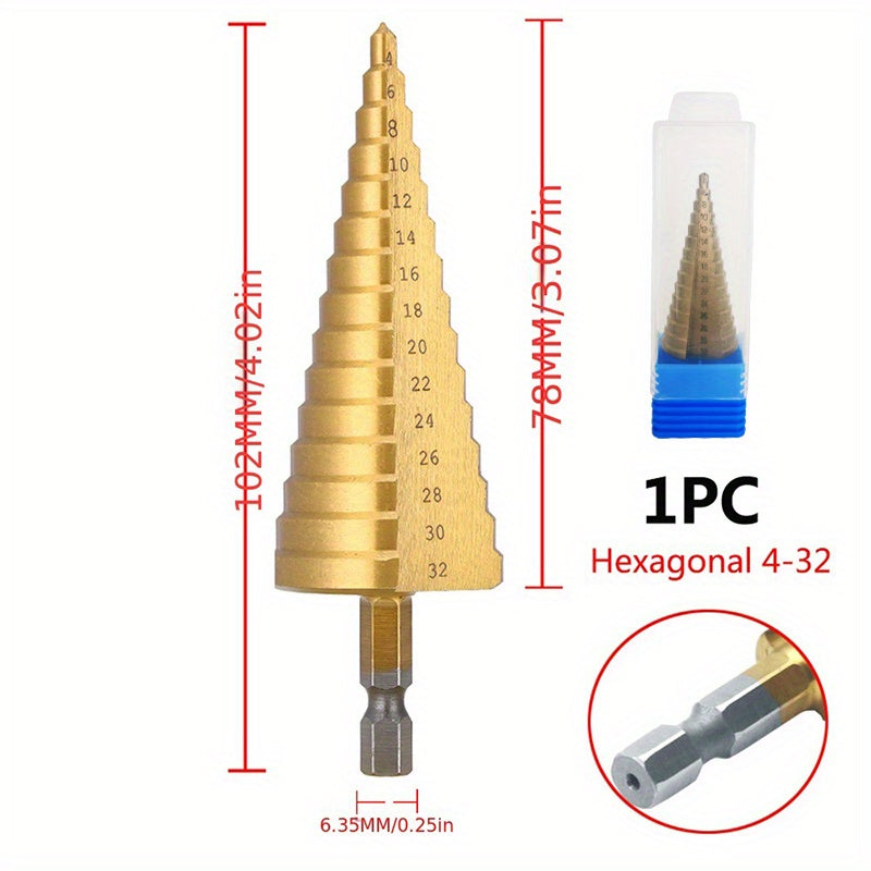 Aumente seu poder de perfuração com este conjunto de brocas escalonadas