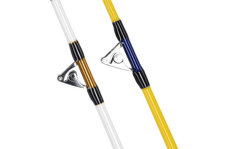 Vara de pesca de corrico de 2 seções - Vara de pesca de jigging lento em água salgada para garoupas, 80-180 libras/100-200 libras, 165 cm/5,4 pés de comprimento