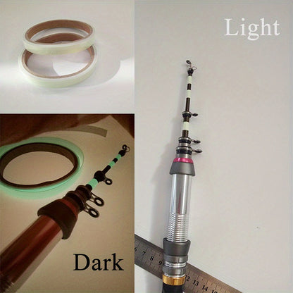rolo de fita luminoso para vara de pesca aumenta sua visibilidade