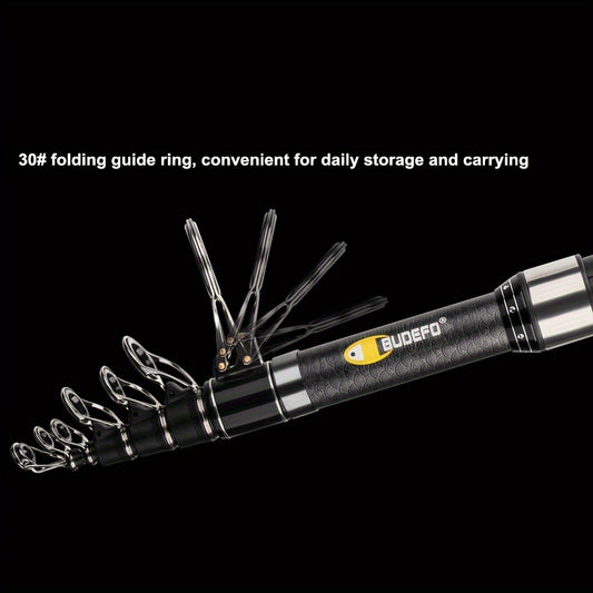 Vara de pesca telescópica BUDEFO Surf Spinning, ideal para  viagem