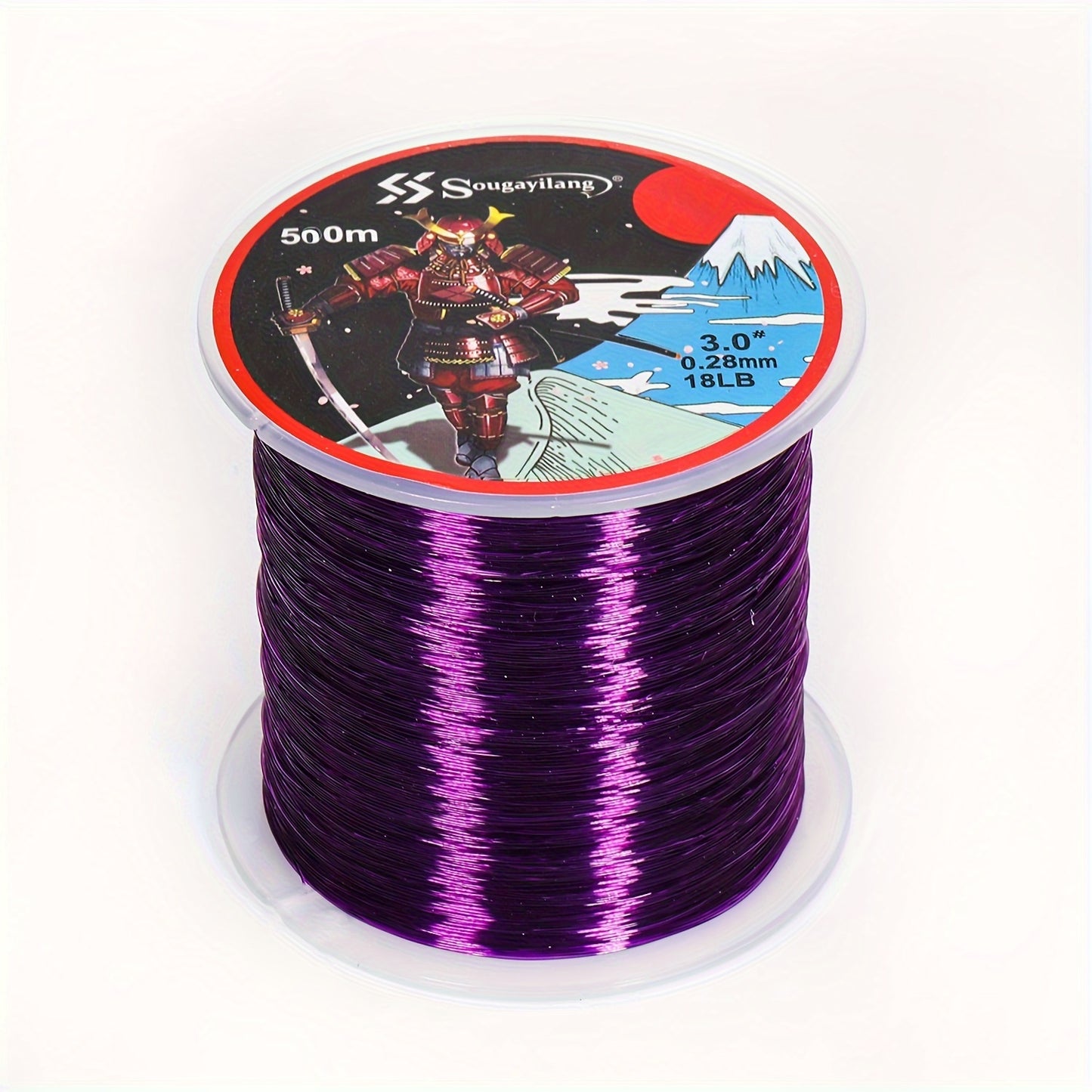 Linha de pesca de nylon monofilamento premium Sougayilang 4X, 500 m/546 jardas,
